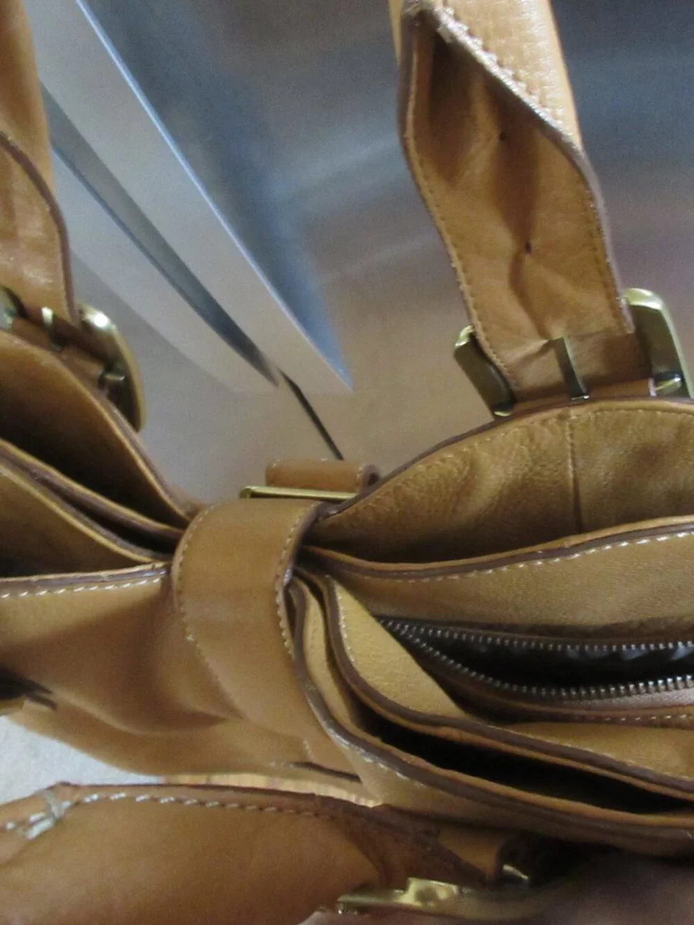 Cole Haan Satchel Tan leather handbag purse